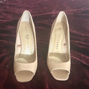 Katy Perry Collections Blush Nude Peep-Toe Pumps
